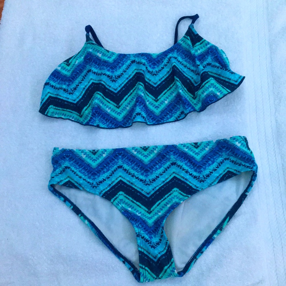 blue bikini slightly used
